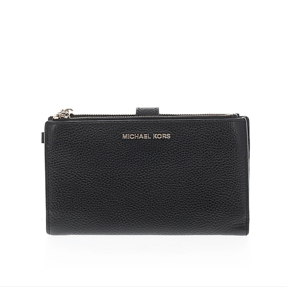 Michael Kors Black Textured Clutch